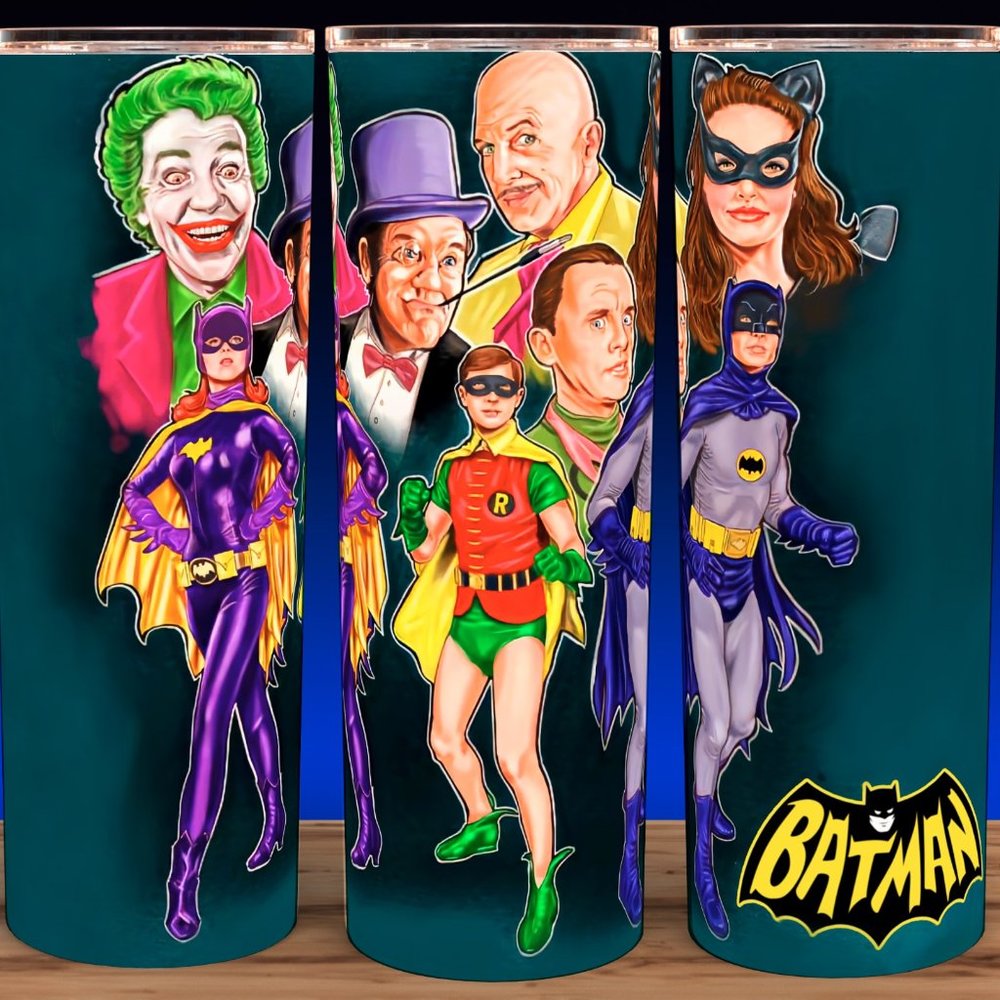 Retro Batman and Robin 60s TV Show Cup Mug Tumbler